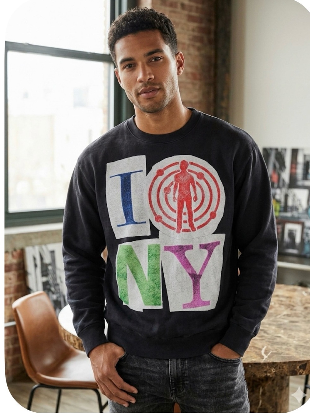 Kid cudi (The moon man has landed. I love New York City.) sweater.